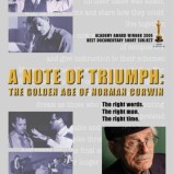 A Note of Triumph: The Golden Age of Norman Corwin DVD